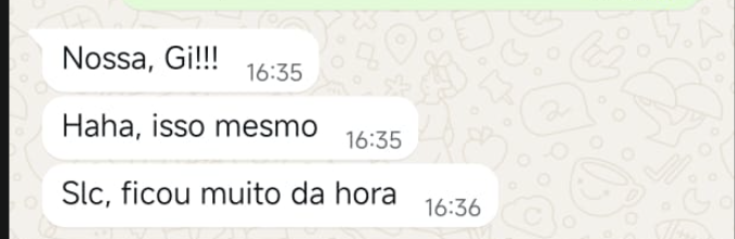 Depoimento de Tiago Oliveira enviado por WhatsApp